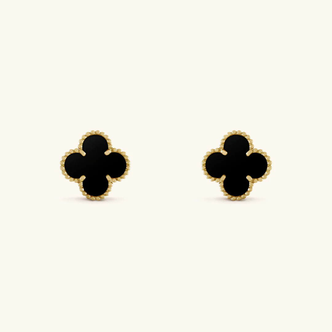 CLOVER | BLACK EARRINGS