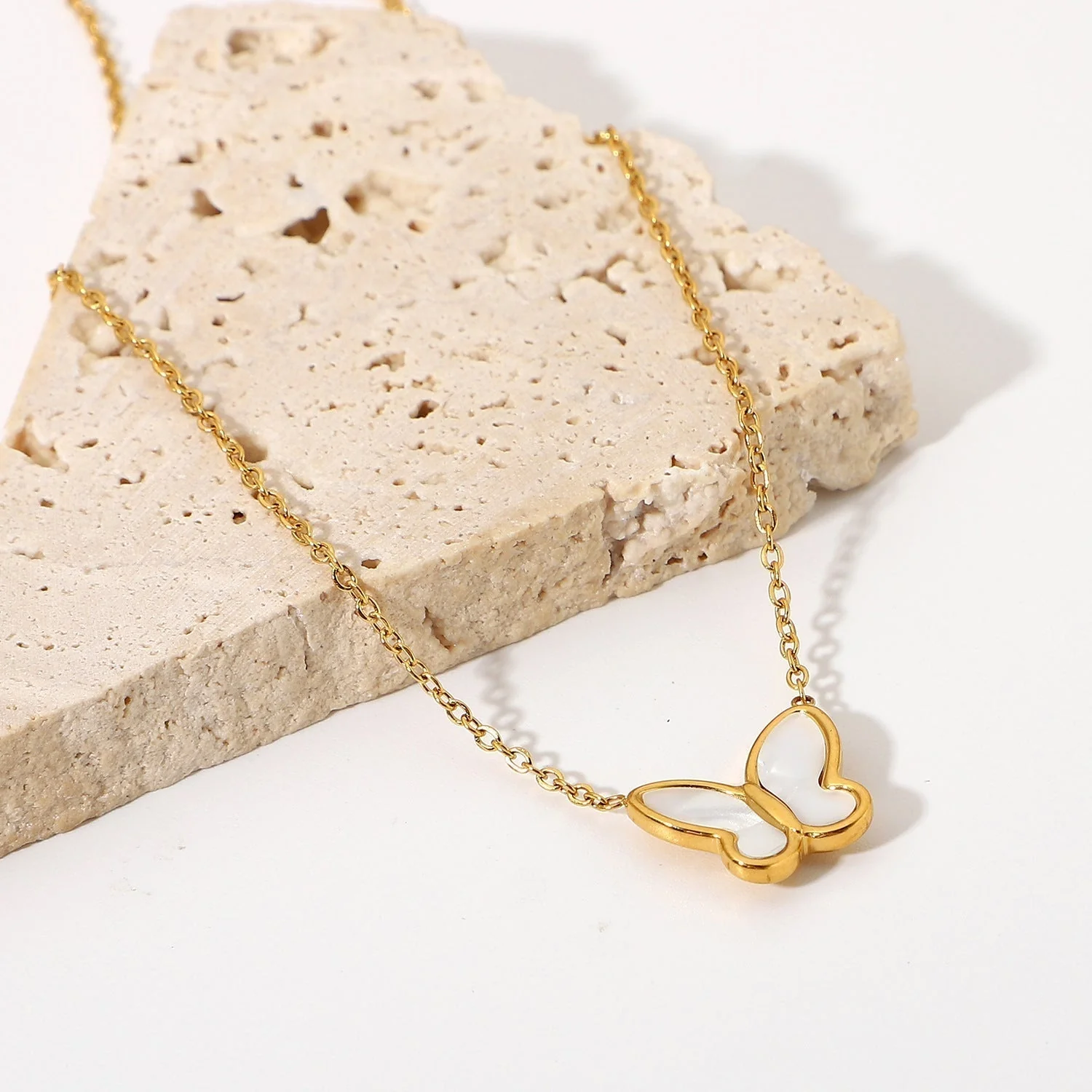 Flutterby Mother of Pearl Necklace - Image 4