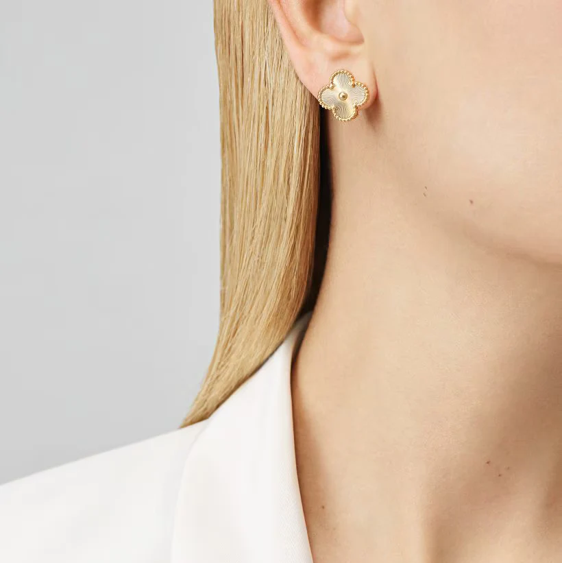 CLOVER | GOLD EARRINGS - Image 3