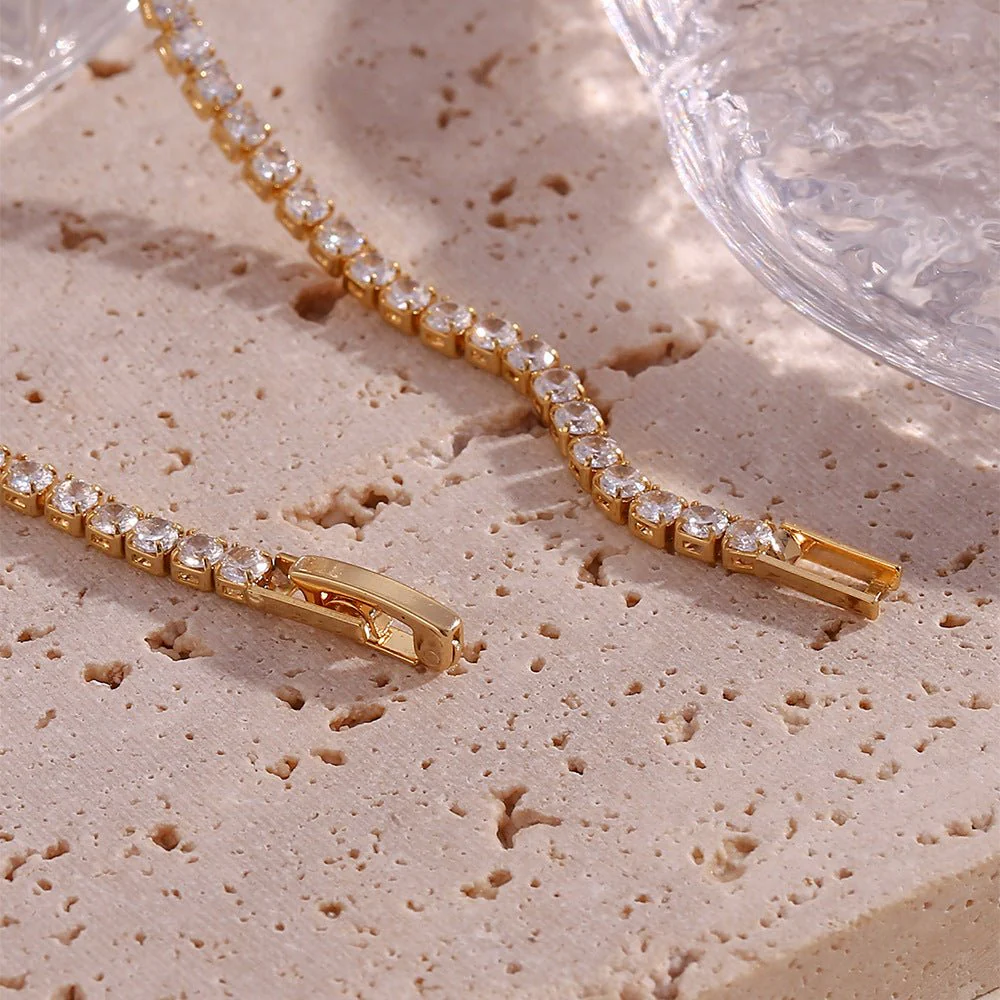Isolde Diamond Tennis Necklace - Image 4