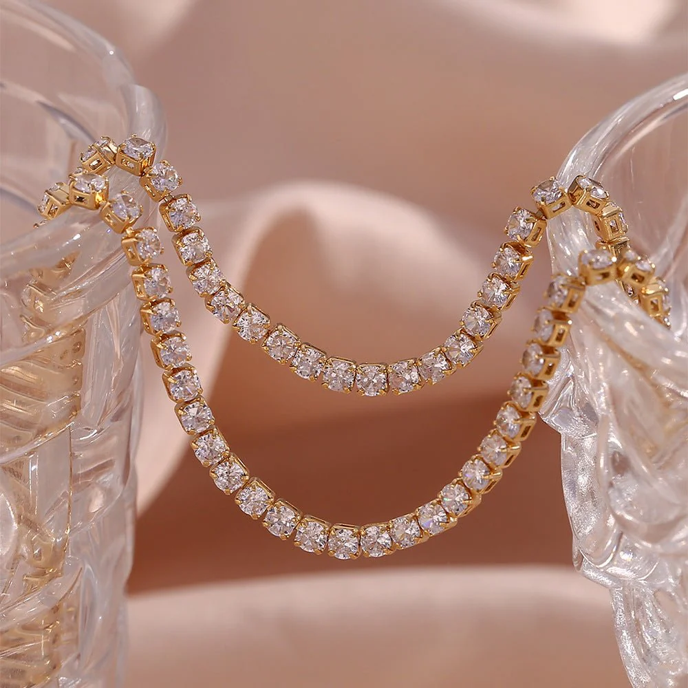 Isolde Diamond Tennis Necklace - Image 5