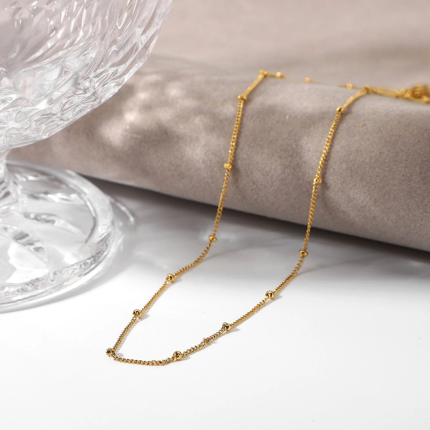 Julia Gold Chain Necklace - Image 5