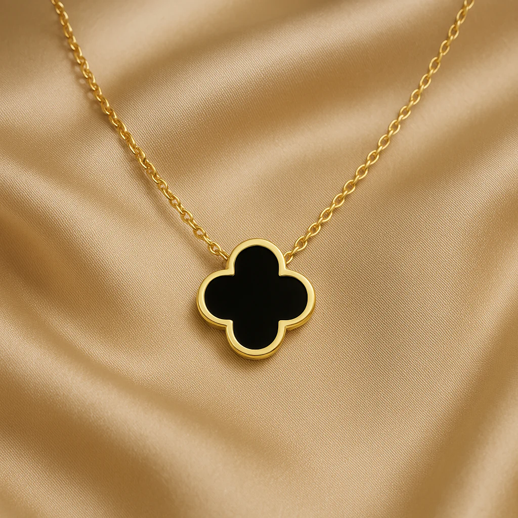 CLOVER | BLACK NECKLACE - Image 2