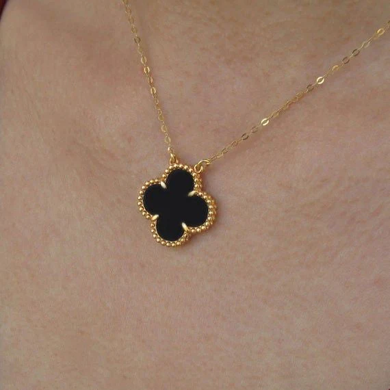 CLOVER | BLACK NECKLACE - Image 4