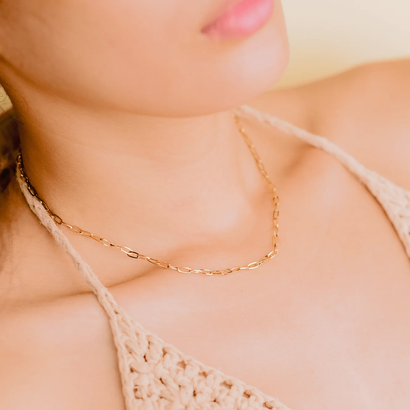 Lena Golden Chain Necklace - Image 3