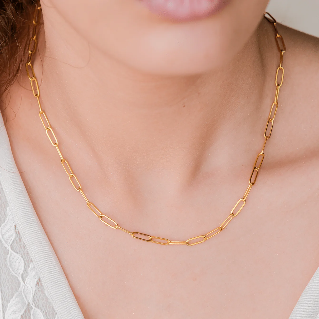Lena Golden Chain Necklace - Image 6