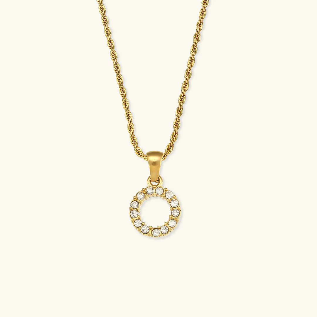 Maeve Letter Initial Diamond Necklace - Image 17