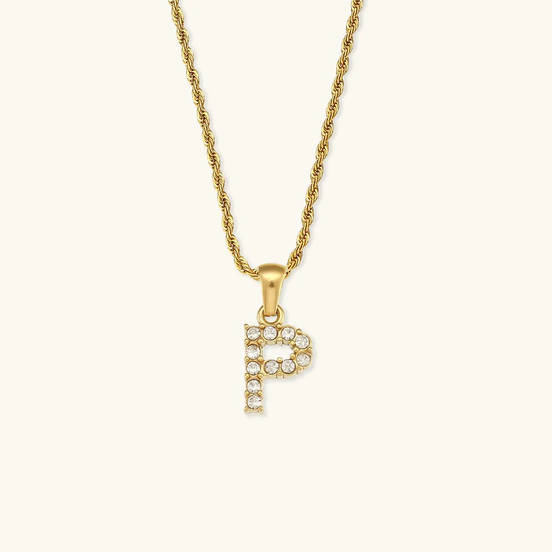 Maeve Letter Initial Diamond Necklace - Image 18