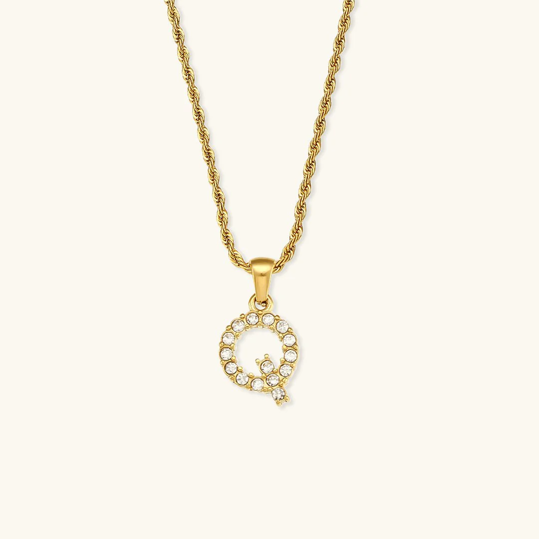 Maeve Letter Initial Diamond Necklace - Image 19