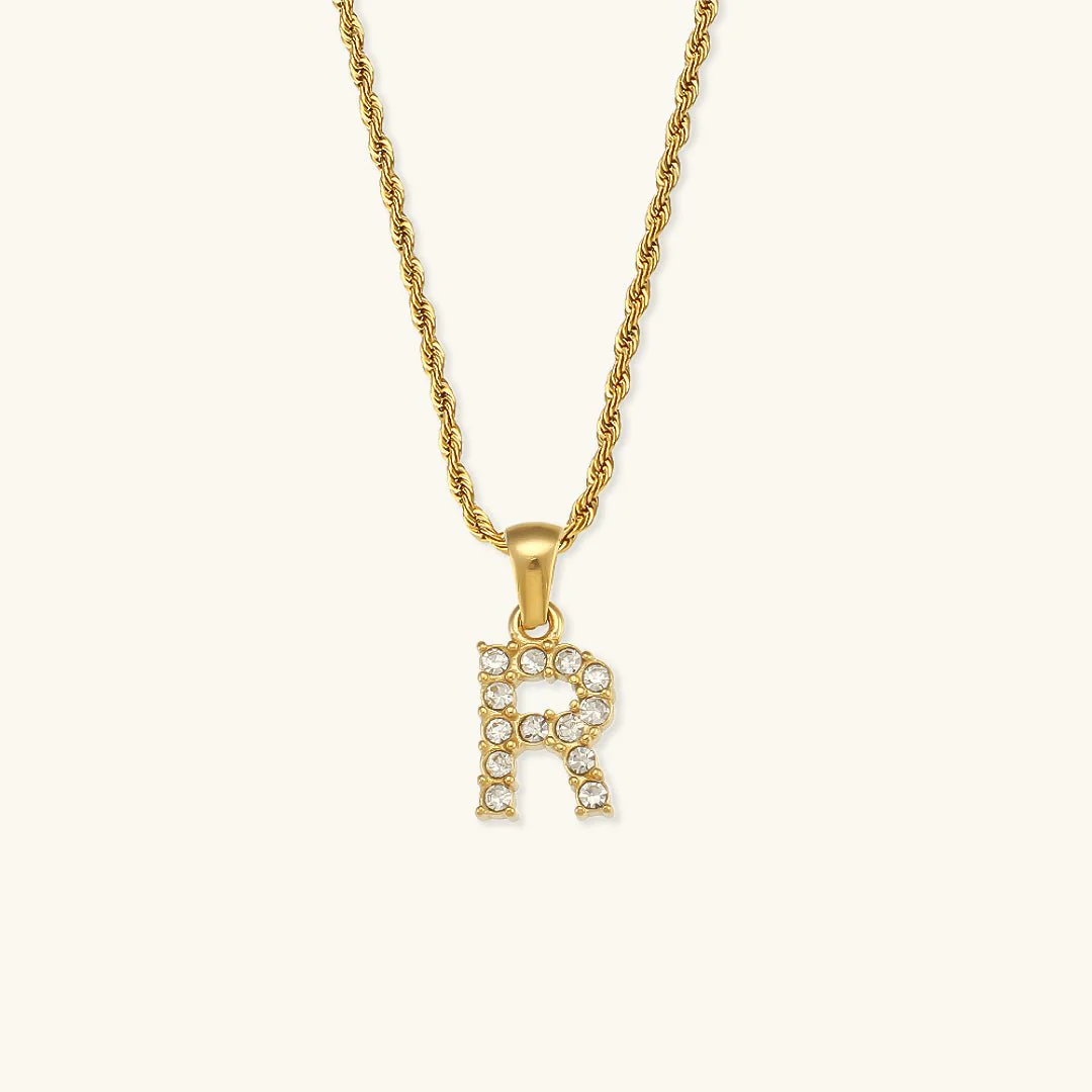 Maeve Letter Initial Diamond Necklace - Image 20