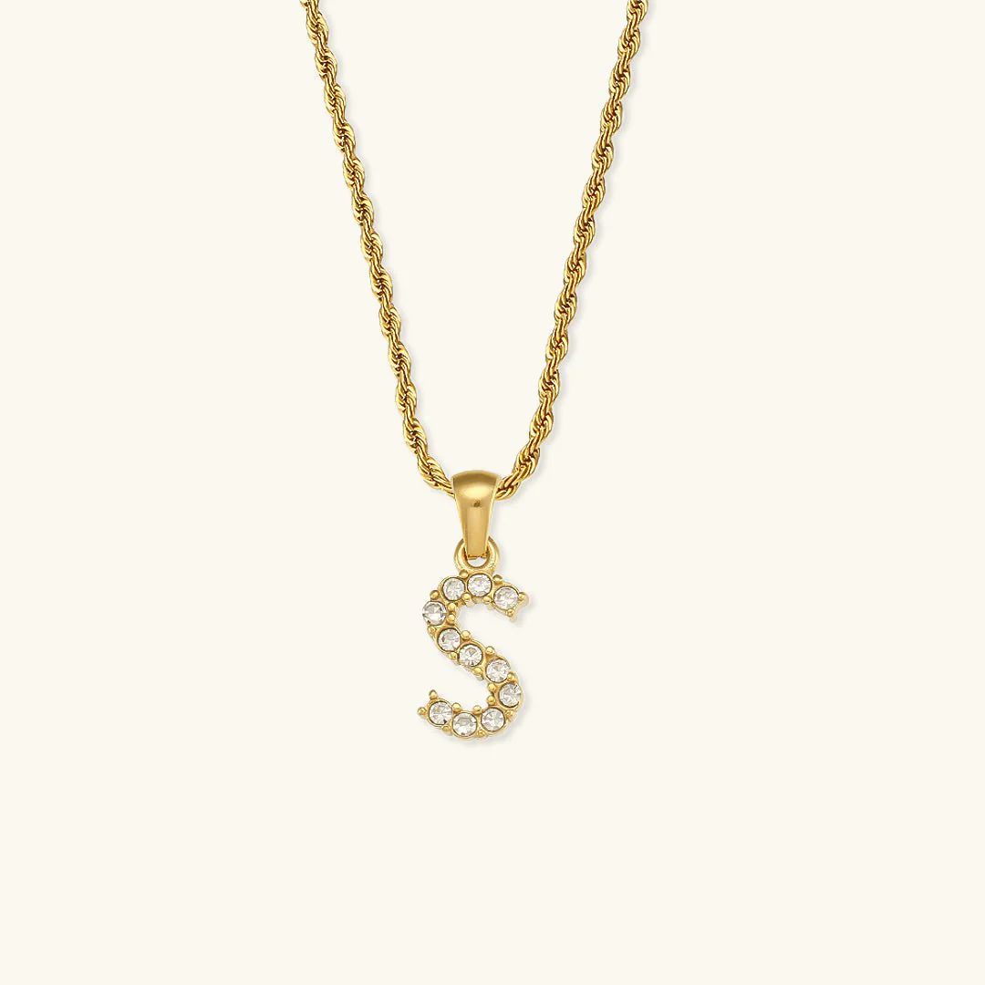 Maeve Letter Initial Diamond Necklace - Image 21