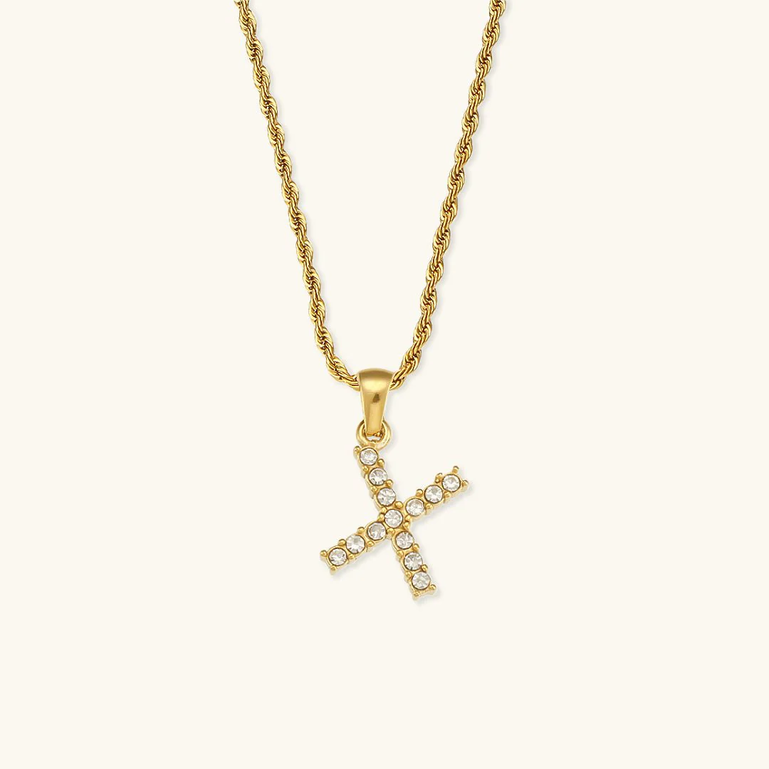 Maeve Letter Initial Diamond Necklace - Image 26
