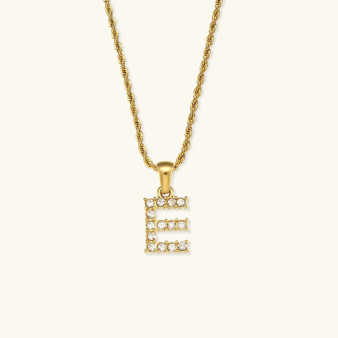 Maeve Letter Initial Diamond Necklace - Image 7
