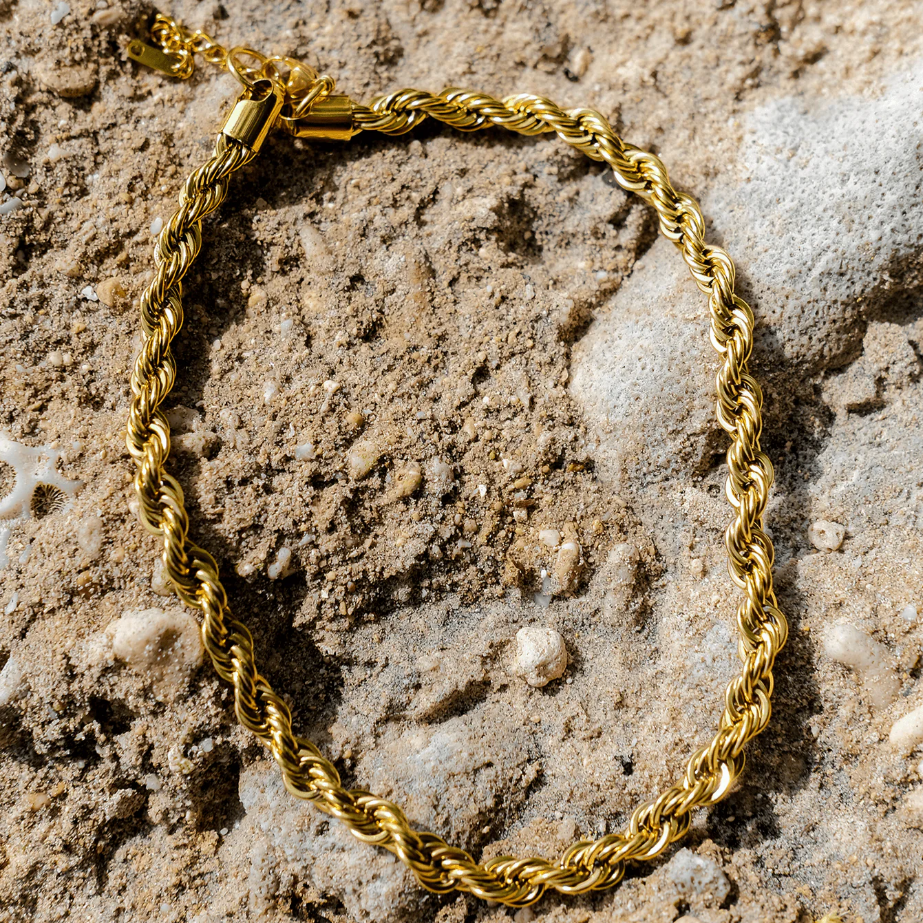 Mila Golden Twist Necklace - Image 4