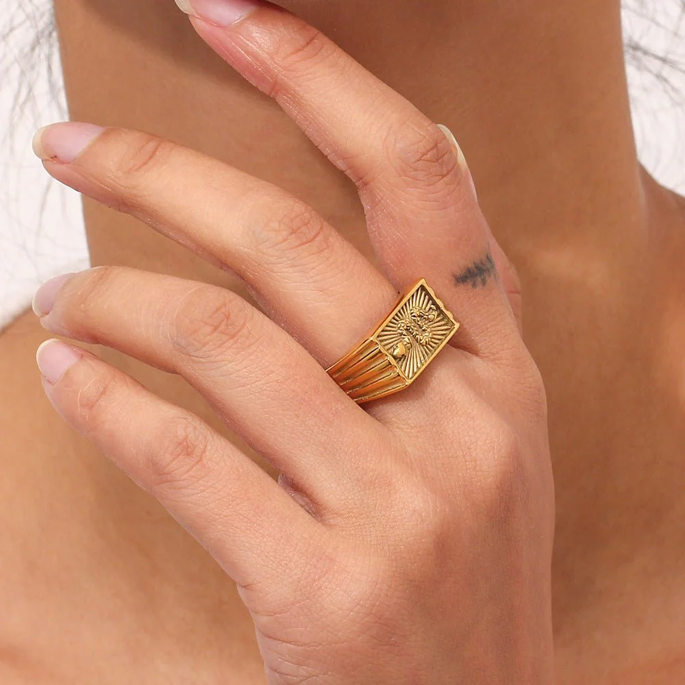 Miles Gold Ring - Image 2