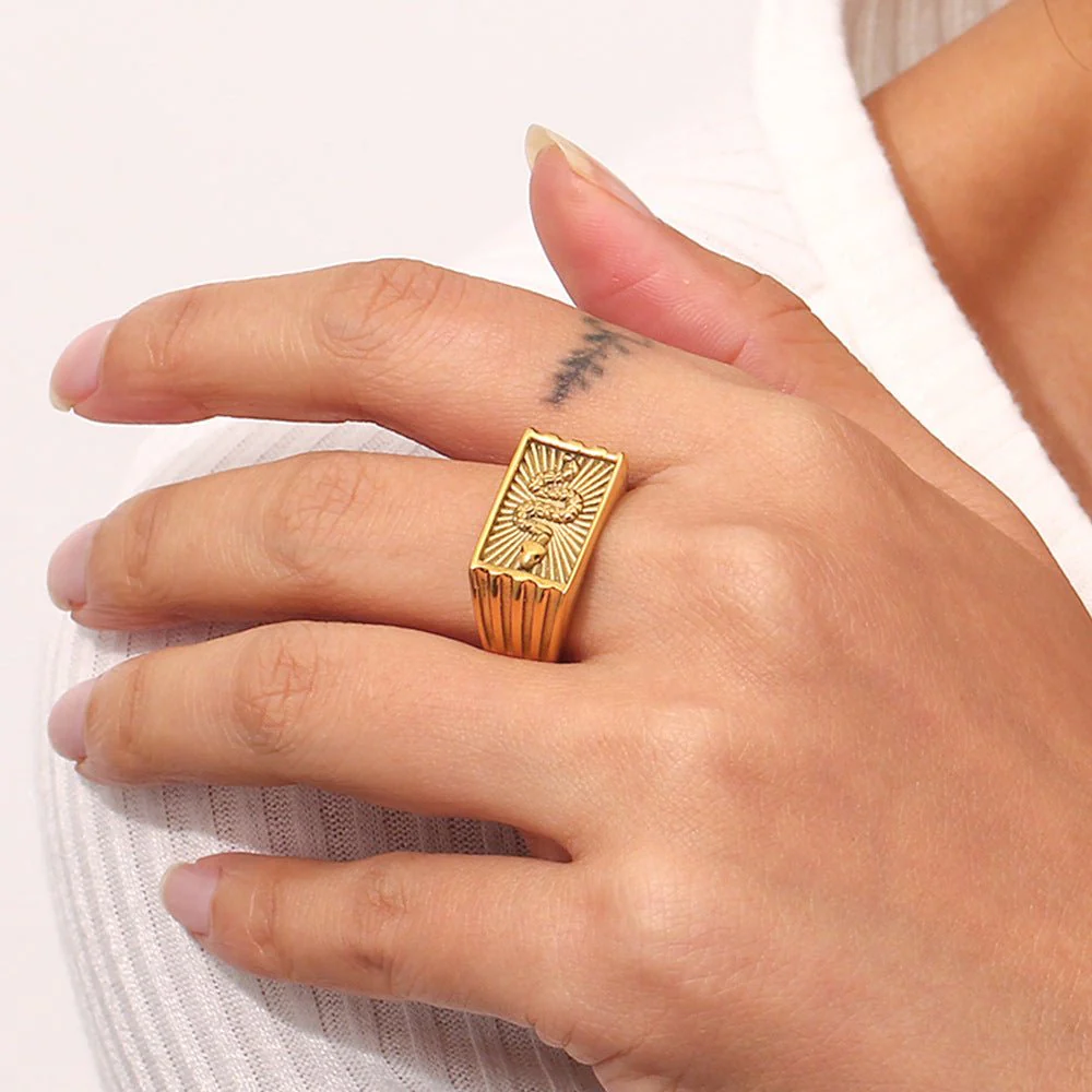 Miles Gold Ring - Image 5