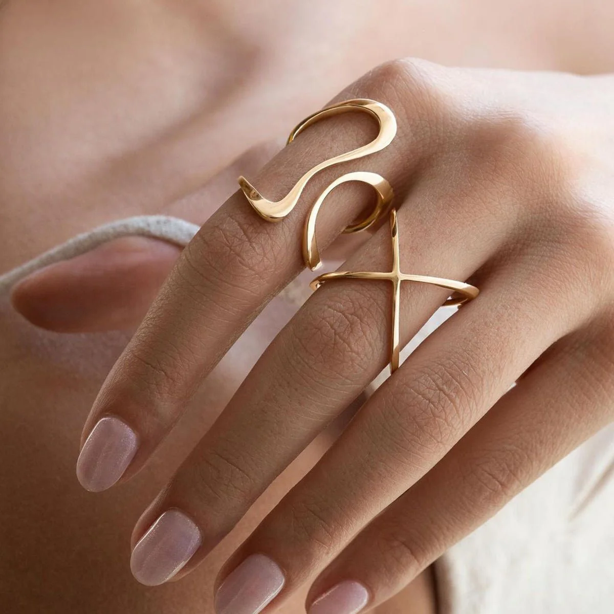 Mosaic Gold Ring - Image 2