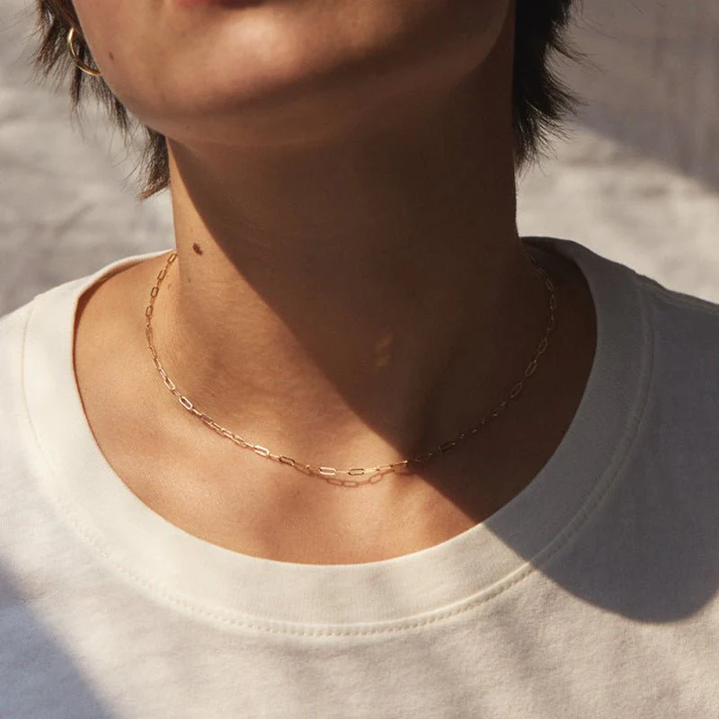 Nadia Paperclip Chain Necklace - Image 3