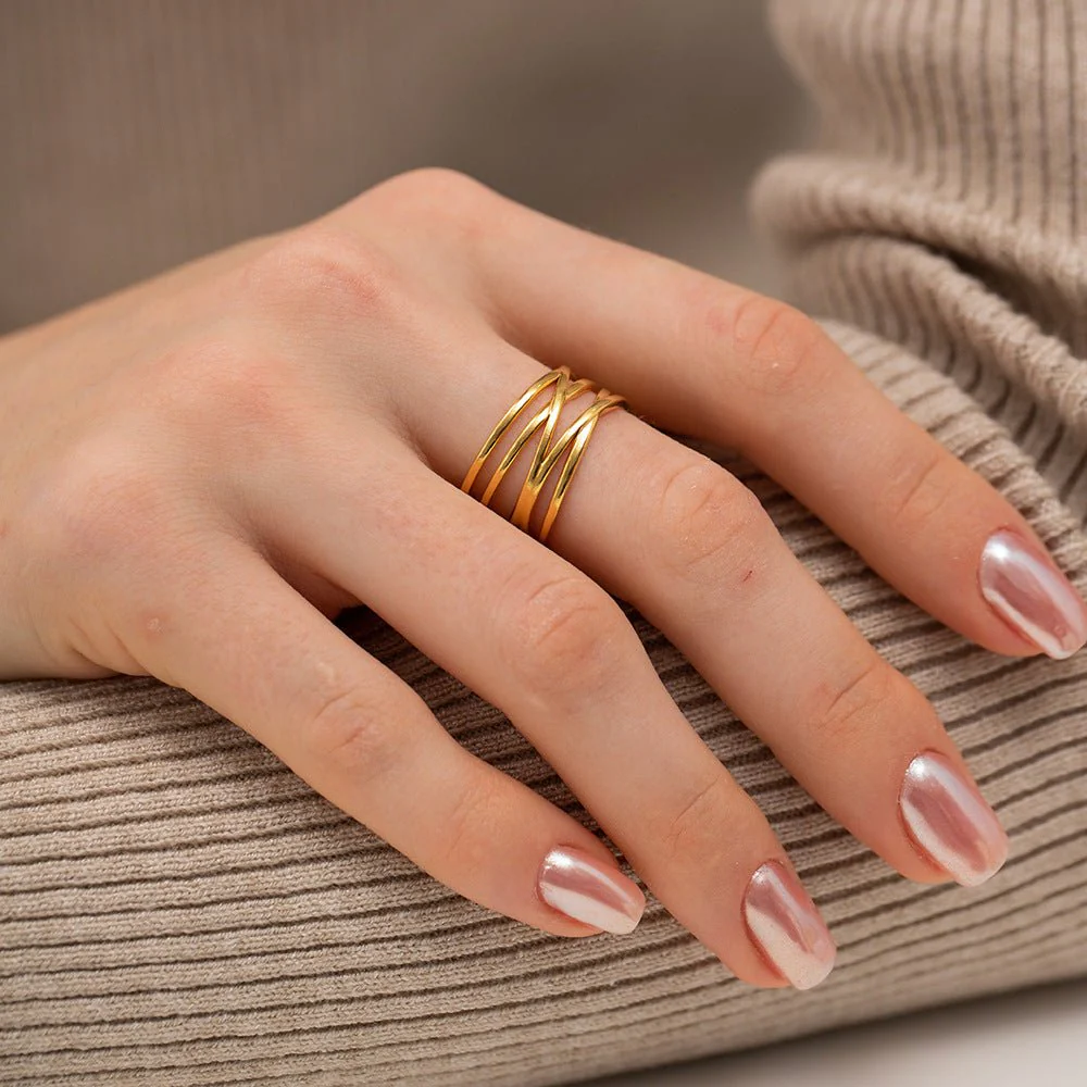 River Gold Ring - Image 5