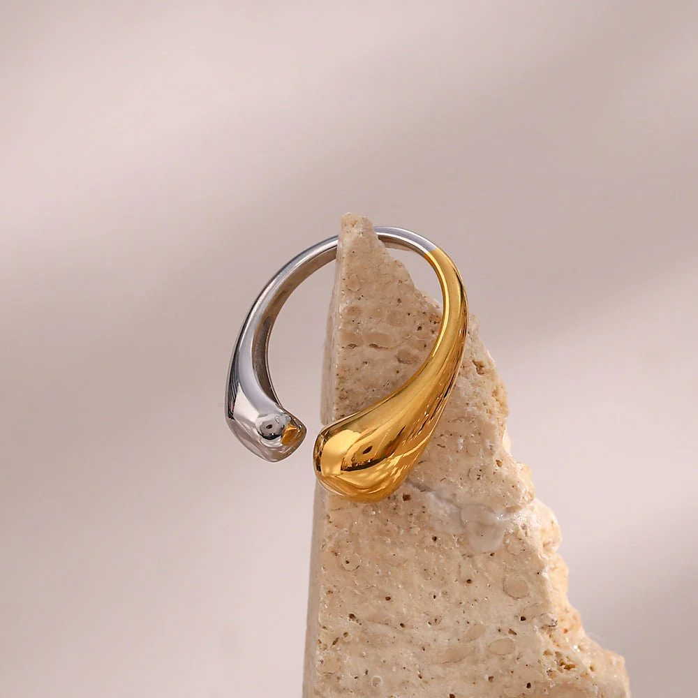 Seren Dual Tone Gold Ring - Image 3