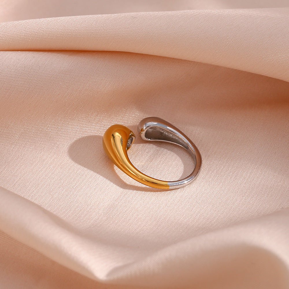 Seren Dual Tone Gold Ring - Image 6