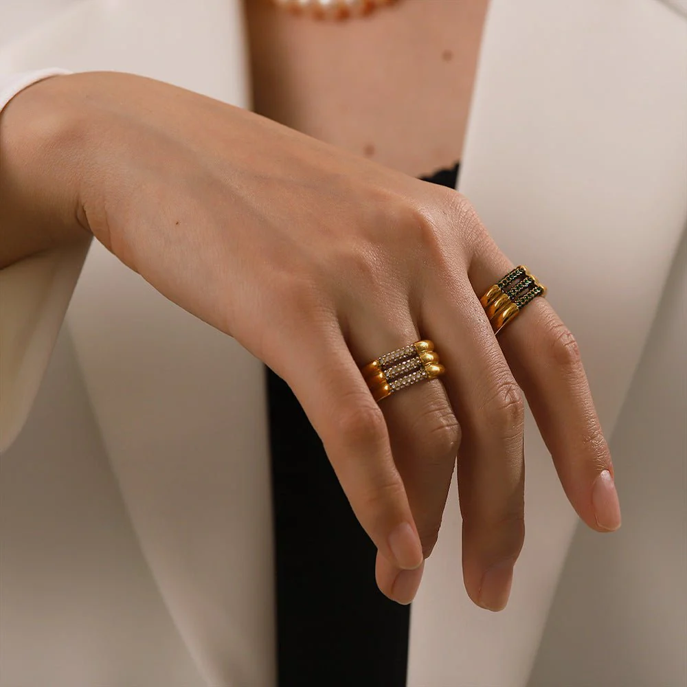 Serenity Diamond Gold Ring - Image 4