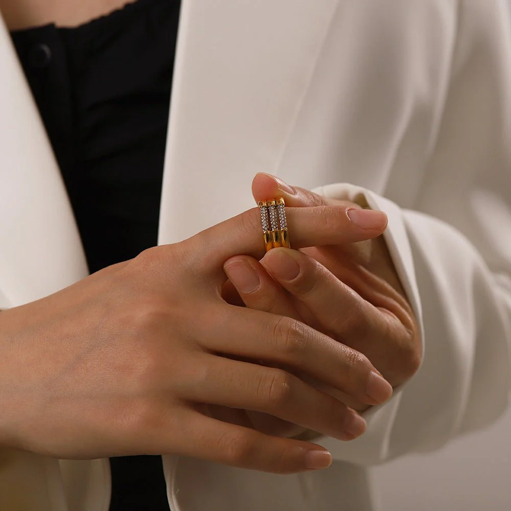 Serenity Diamond Gold Ring - Image 6