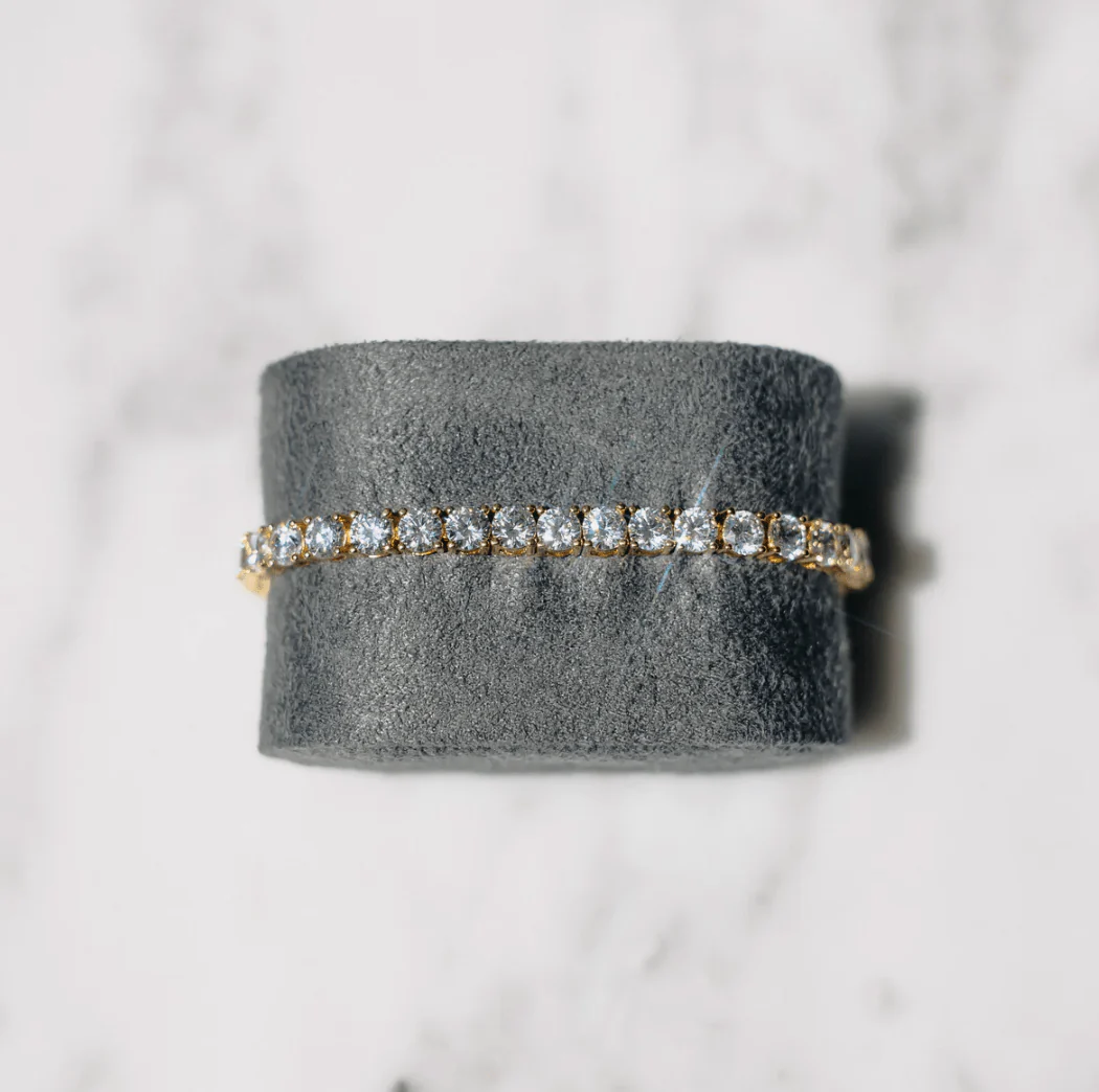 TENNIS BRACELET GOLD - Image 3